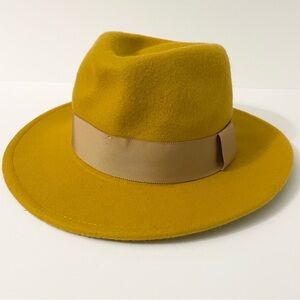 ALDO Wide Brim Wool Blend Felt Fedora Hat S/M